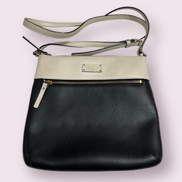 kate spade Women's Crossbody Black And White Leather - Picture 2 of 7